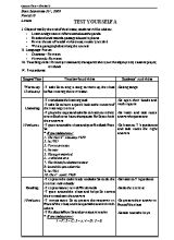 Giáo án Tiếng Anh Lớp 12 - Tiết 18 đến 20 - Nguyễn Văn Tạo